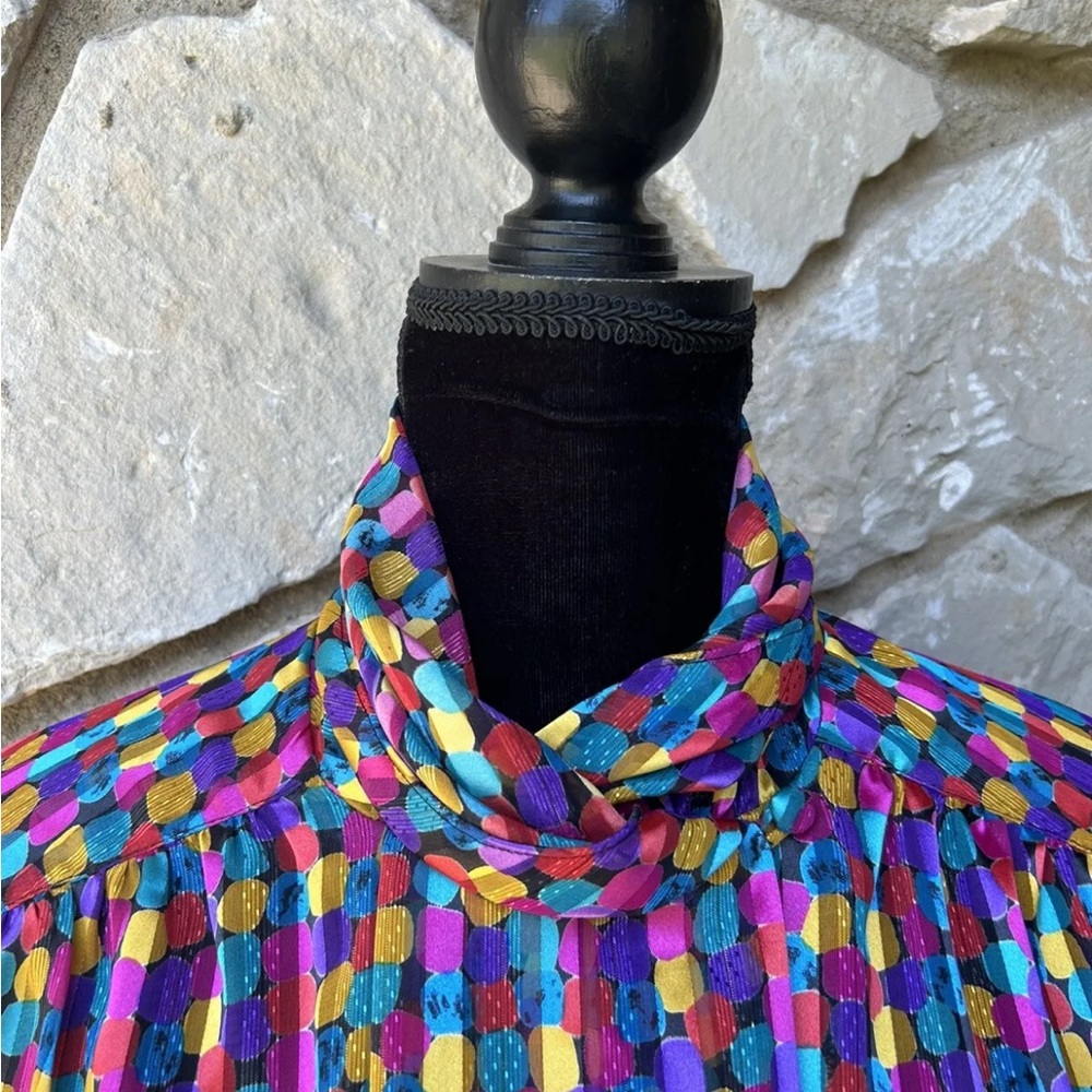 Vintage 90s Y2K Collections by‎ Josephine Long Sleeve Blouse Size 6 - Picture 5 of 12